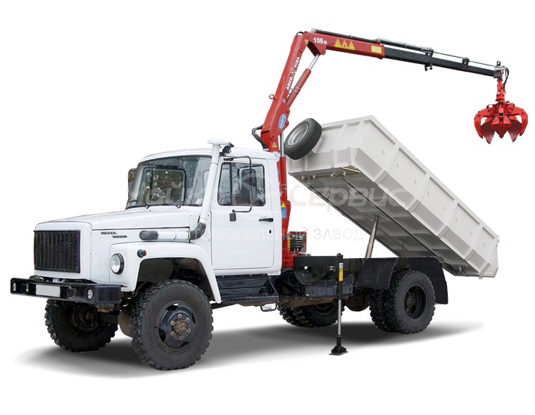 Самосвал ГАЗ-33086 с КМУ Чайка