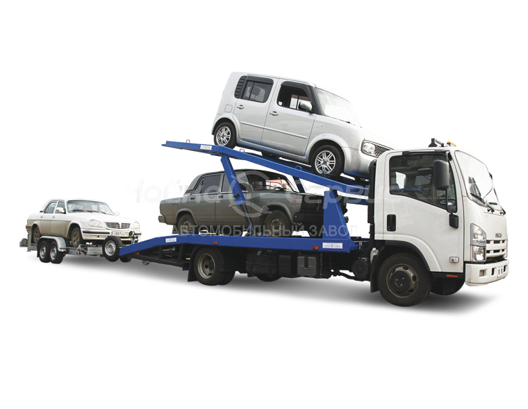 Эвакуатор (автовоз) ISUZU NPR75 двухэтажный