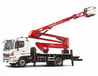 Автогидроподъёмник комбинированный телескопический HINO 500GD с АГП Чайка TR-432