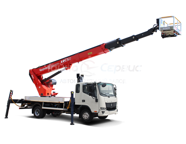 Автогидроподъёмник телескопический (стрела над кабиной) КАМАЗ-43089 Компас с АГП Чайка TR328