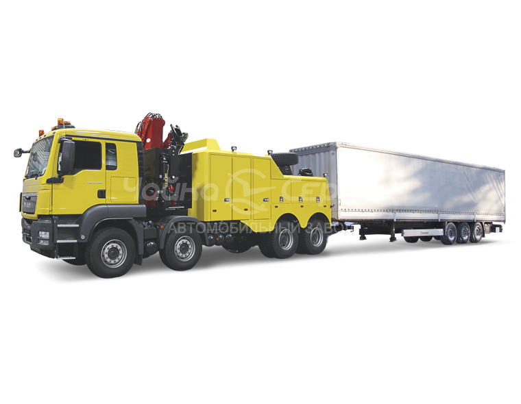 Эвакуатор MAN TGS 41.480 (8x4) с КМУ Чайка NR