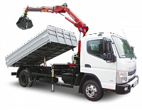 Самосвал Mitsubishi Fuso с КМУ Чайка NR