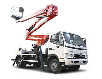 Автогидроподъёмник комбинированный телескопический HINO 300 с АГП Чайка TR-428