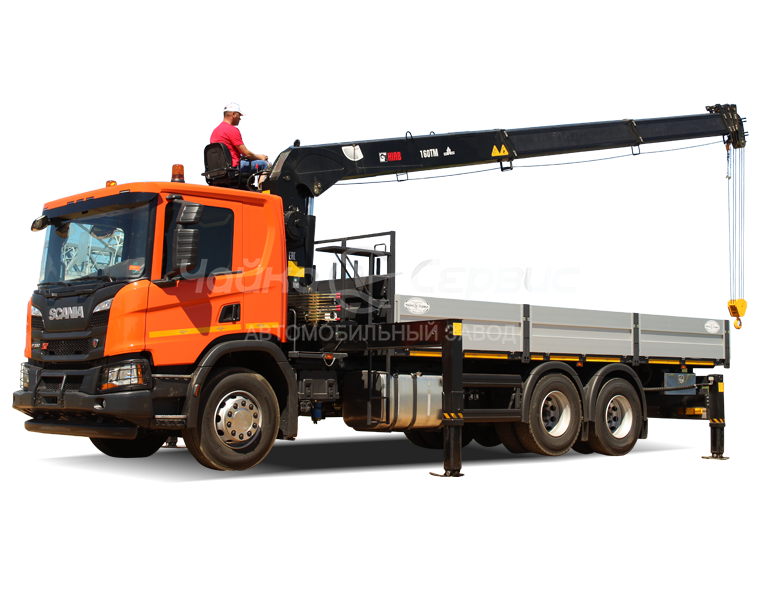 Кран-манипулятор Scania P380 с КМУ Hiab 160T