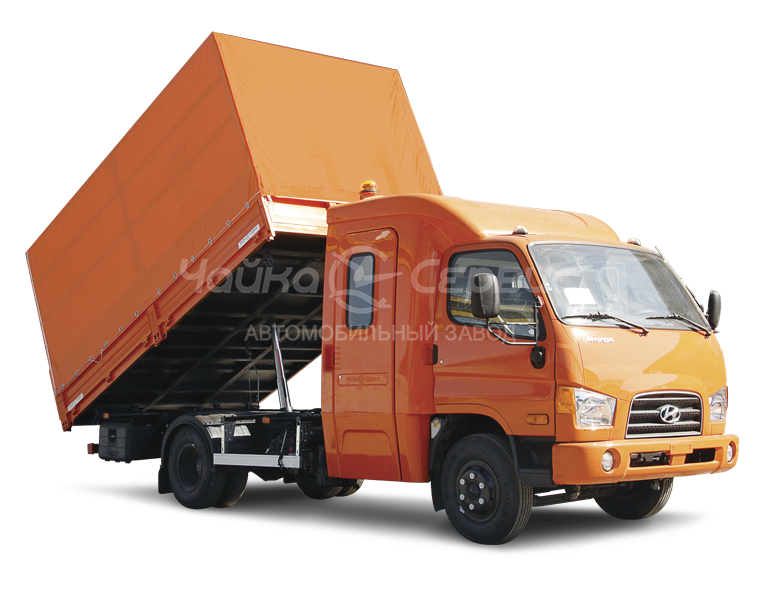 Самосвал с трехсторонней разгрузкой Hyundai HD-78 с двухрядной 7-местной кабиной