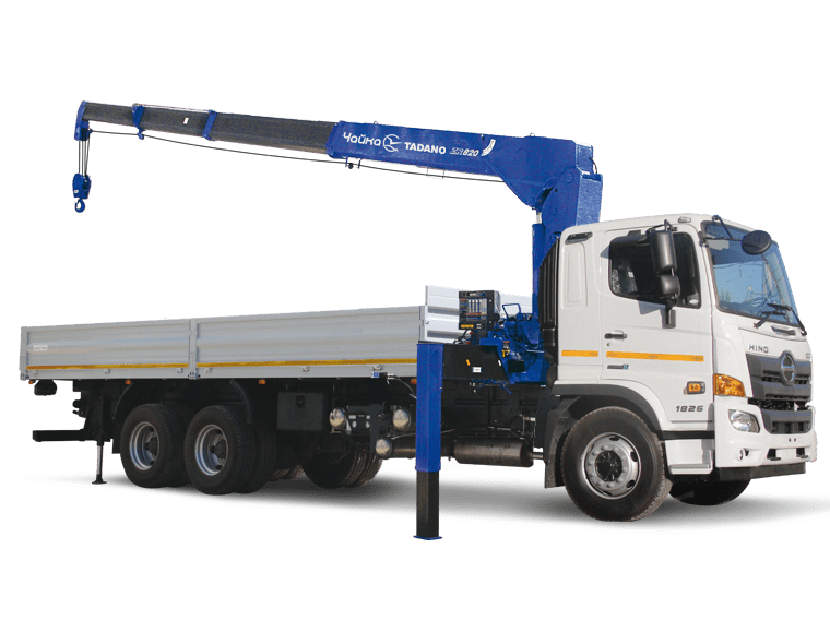 Кран-манипулятор HINO 500FM с КМУ Чайка-Tadano TM-ZR825