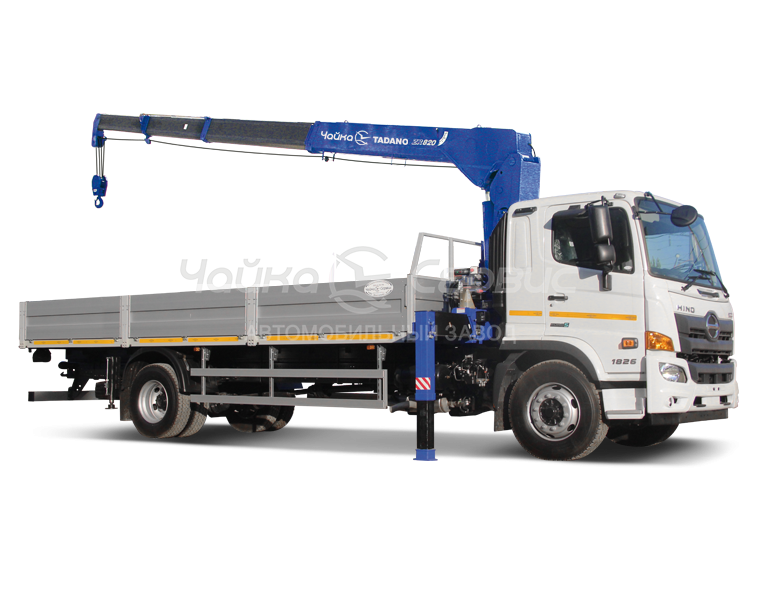 Кран-манипулятор HINO-500 M8 с КМУ Чайка-Tadano TM-ZR825