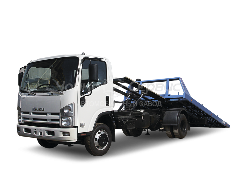 Эвакуатор ISUZU ELF 7.5 (NPR75) со сдвижной платформой