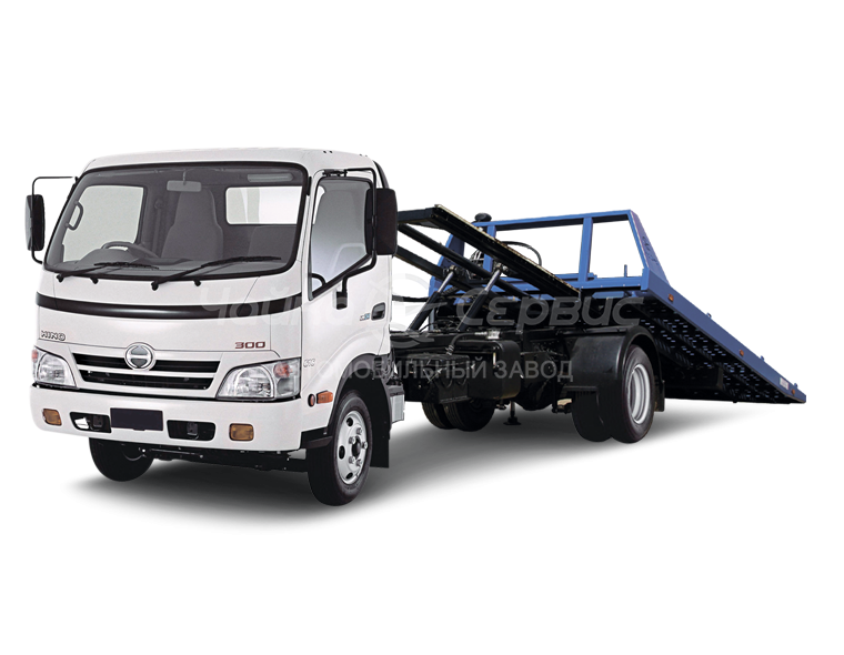 Эвакуатор HINO-300 со сдвижной платформой