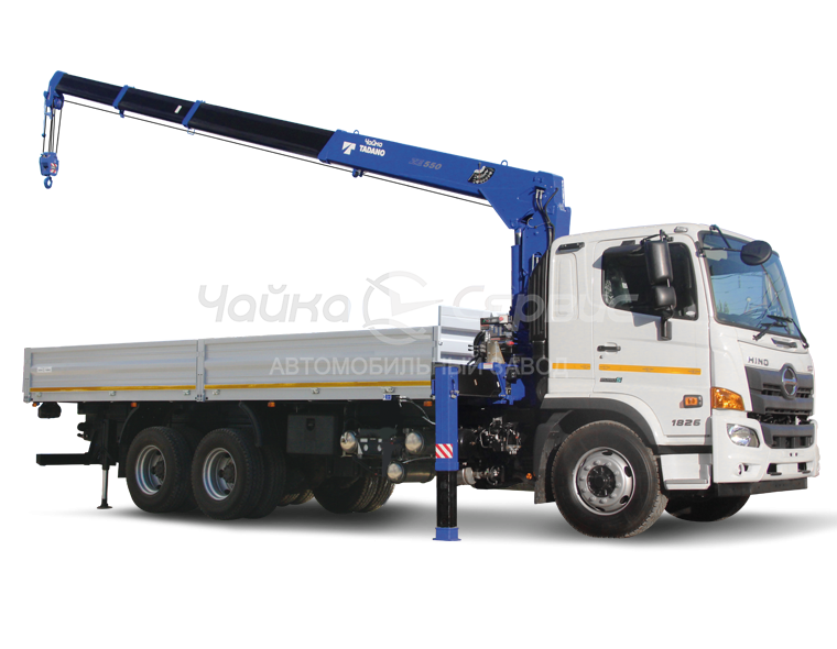 Кран-манипулятор HINO 500FM с КМУ Чайка-Tadano TM-ZE554HS