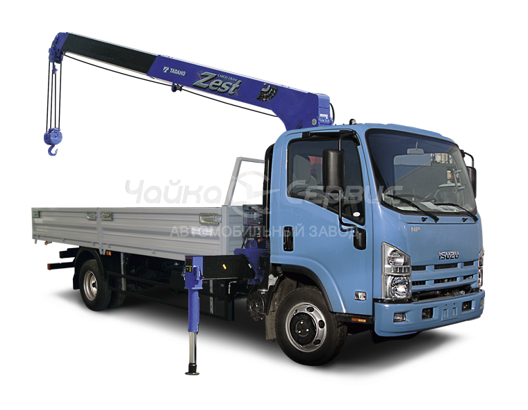 Кран-манипулятор ISUZU ELF 7.5 (NPR75L) с КМУ Чайка-Tadano