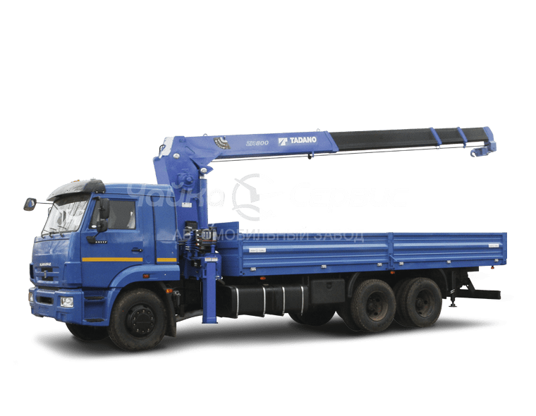 Кран-манипулятор КАМАЗ-65117 с КМУ Чайка-Tadano