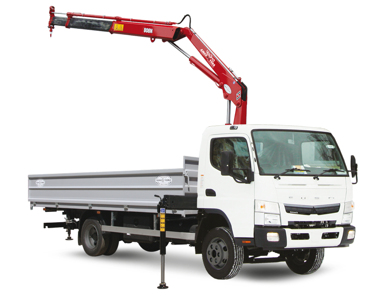 Кран-манипулятор Mitsubishi Fuso FE85D с КМУ Чайка NR