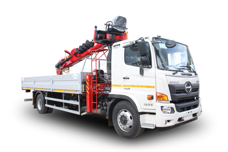Кран-манипулятор HINO 500 GH c буром и КМУ TAURUS 086A