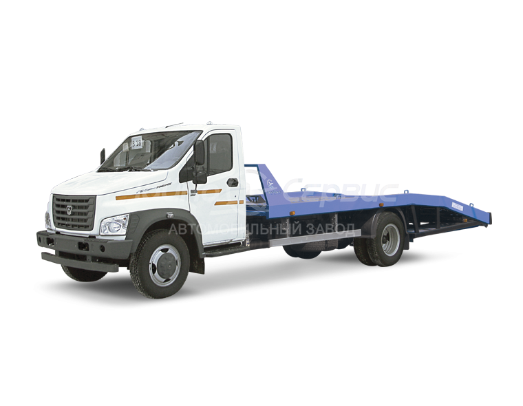 Эвакуатор ГАЗ-С41R13 ГАЗон NEXT с ломаной платформой
