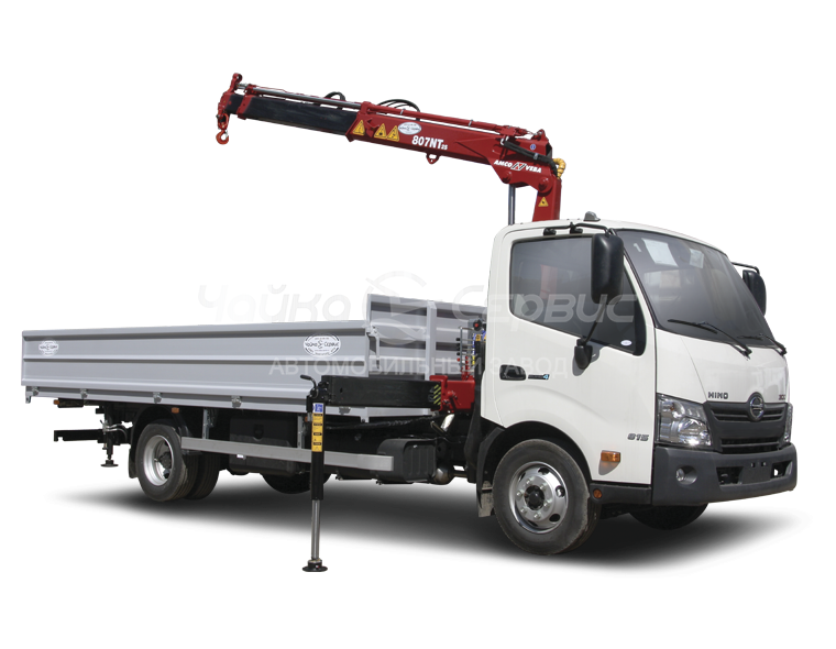 Кран-манипулятор HINO-300 с КМУ Чайка NR