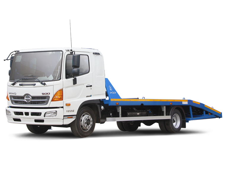 Эвакуатор HINO 500GD с ломаной платформой