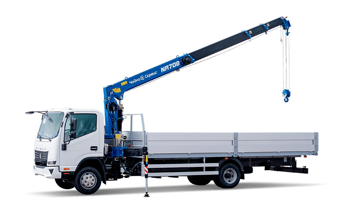 Кран-манипулятор КАМАЗ Компас 9 с КМУ Чайка NR708 
