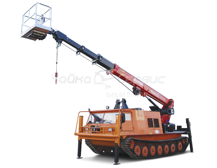Автогидроподъёмник СГТ-31-7 гусеничный вездеход с АГП Чайка TR328