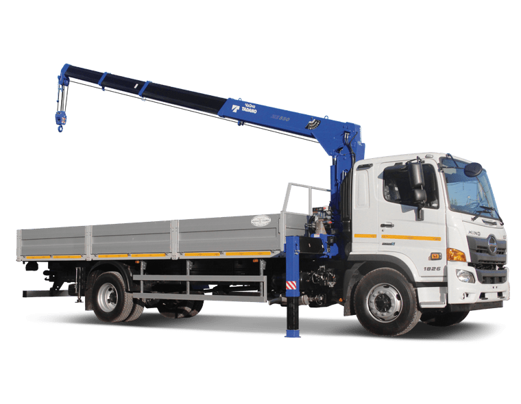 Кран-манипулятор HINO-500 M8 с КМУ Чайка-Tadano TM-ZE554HS