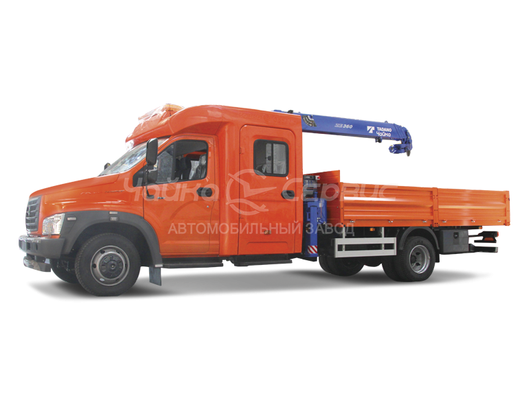 Кран-манипулятор ГАЗ-C41R13 ГАЗон NEXT Тайга с КМУ Чайка-Tadano