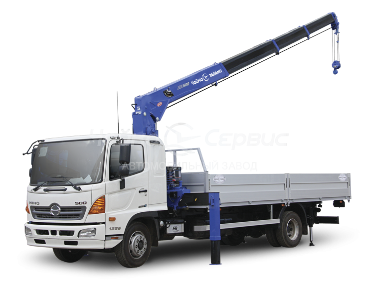 Кран-манипулятор HINO-500 M2 с КМУ Чайка-Tadano TM-ZE554HS