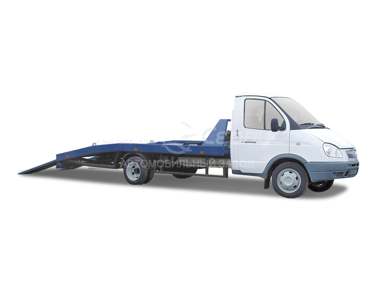 Эвакуатор ГАЗ-3302 с ломаной платформой