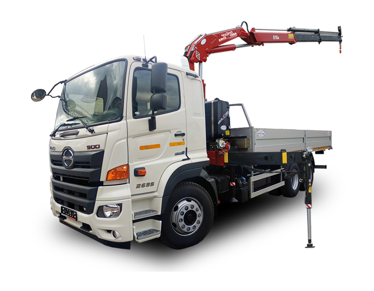 Кран-манипулятор HINO 500FM с КМУ Чайка NR816 2S