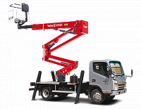 Автогидроподъёмник комбинированный телескопический JAC N56 с АГП Чайка TR-424
