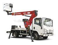 Автогидроподъёмник телескопический (стрела за кабиной) ISUZU NMR85H с АГП Чайка T318
