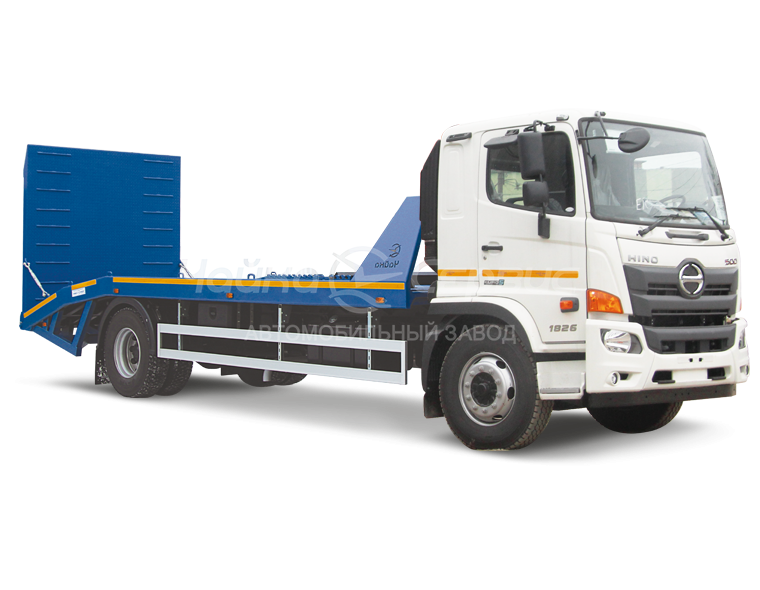 Эвакуатор HINO 500GH с ломаной платформой