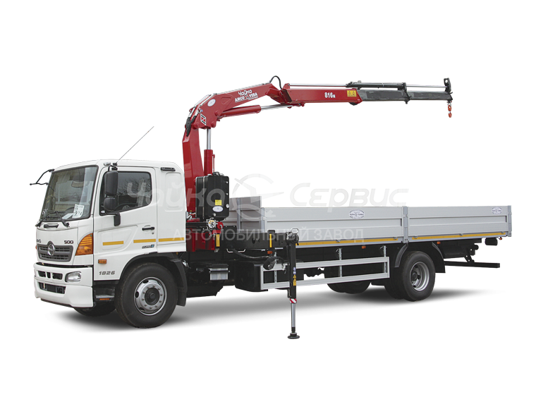 Кран-манипулятор HINO 500 M2 с КМУ Чайка