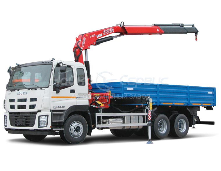 Кран-манипулятор ISUZU CYZ52T с КМУ Чайка-Fassi