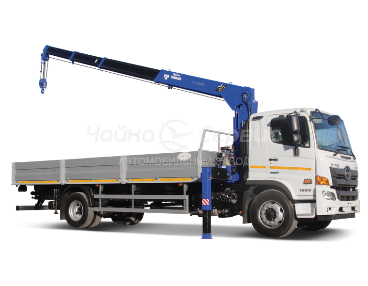 Кран-манипулятор HINO-500 M8 с КМУ Чайка-Tadano TM-ZE554HS