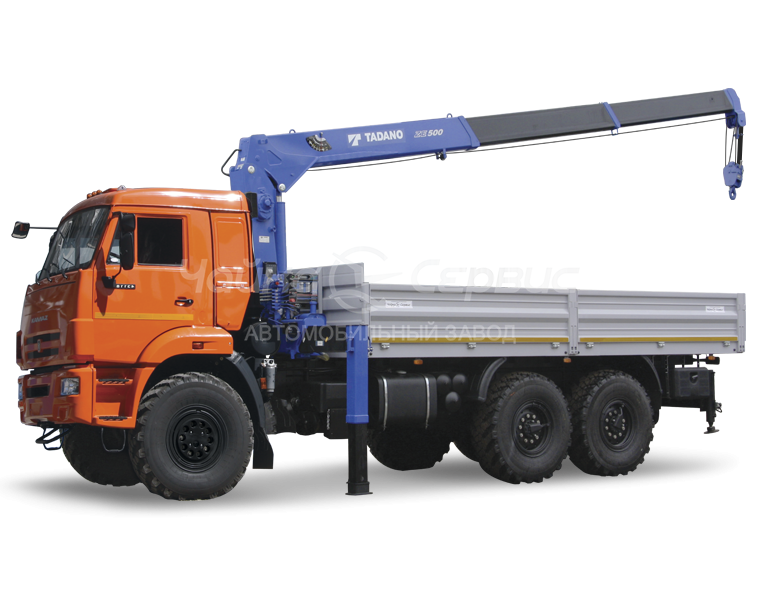 Кран-манипулятор КАМАЗ-43118 с КМУ Чайка-Tadano