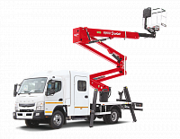 Автогидроподъёмник комбинированный телескопический Mitsubishi Fuso c 7-местной двухрядной кабиной "Тайга"