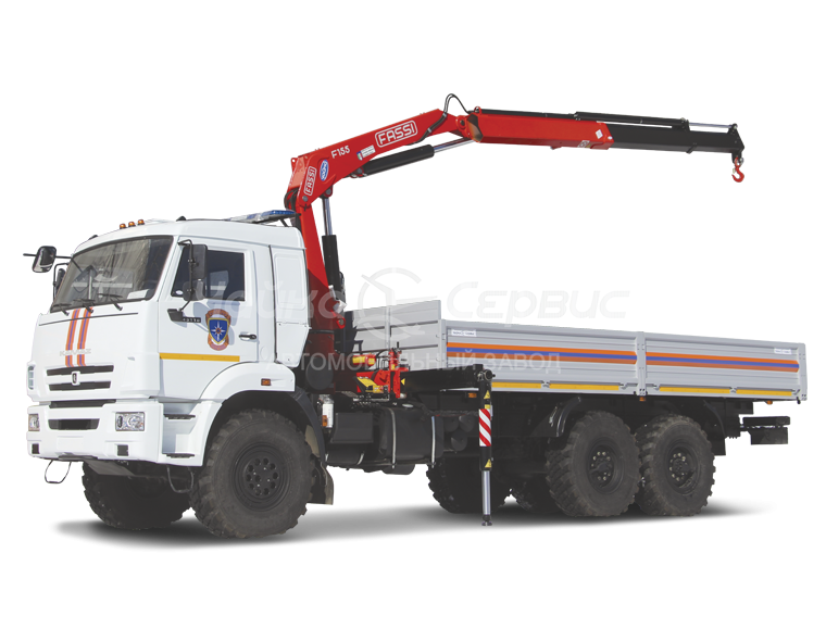 Кран-манипулятор КАМАЗ-43118 с КМУ Чайка-Fassi