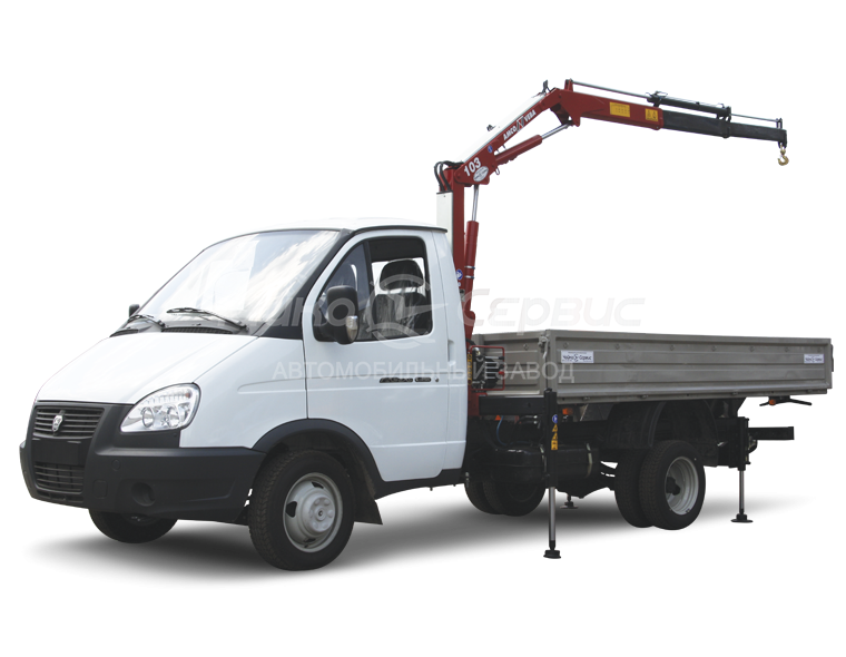 Кран-манипулятор ГАЗ-3302 с КМУ Чайка NR103