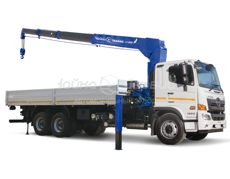Кран-манипулятор HINO 500FM с КМУ Чайка-Tadano TM-ZR825