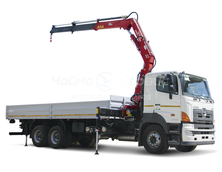 Кран-манипулятор HINO-700 с КМУ Чайка NR816 2S