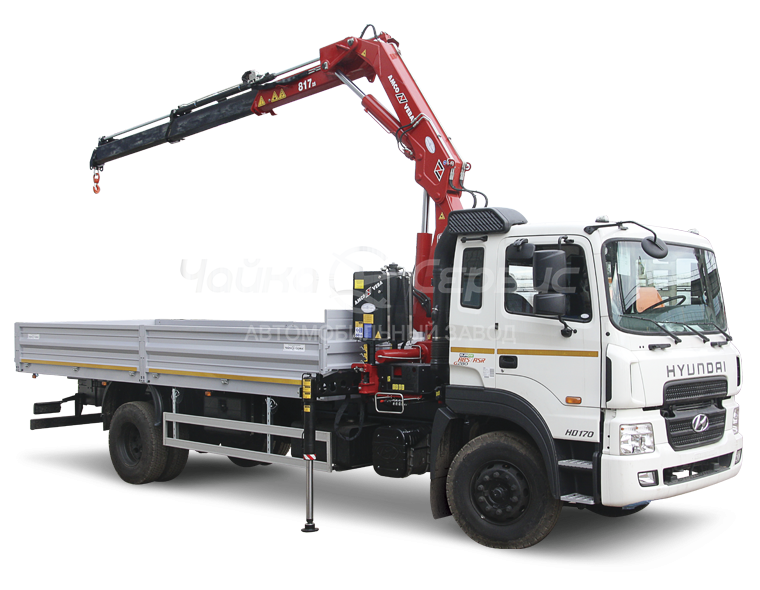 Кран-манипулятор Hyundai HD-170 с КМУ Чайка