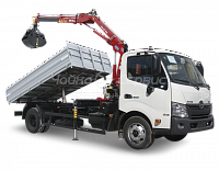 Самосвал Hino-300 с КМУ Чайка NT