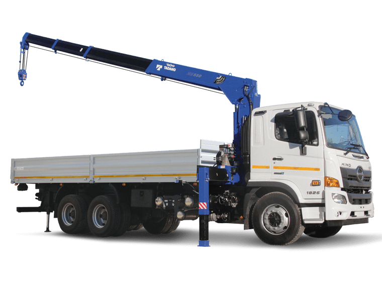 Кран-манипулятор HINO 500FM с КМУ Чайка-Tadano TM-ZE554HS