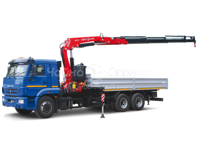 Кран-манипулятор КАМАЗ-65115 с КМУ Чайка-Fassi