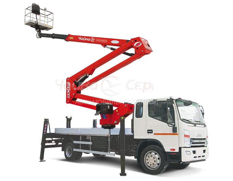 Автогидроподъёмник комбинированный телескопический JAC N120 c АГП Чайка TR-424