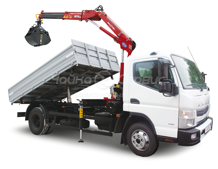 Самосвал Mitsubishi Fuso с КМУ Чайка NR
