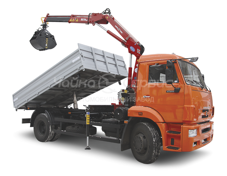 Самосвал КАМАЗ-43253 с КМУ Чайка NR